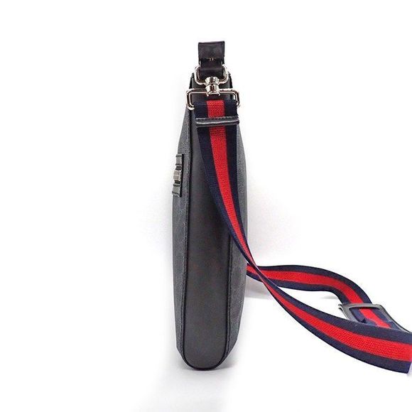 Gucci Shoulder Bag Medium Messenger Bag 474137 Black GG Supreme Canvas Calf - Picture 3 of 10